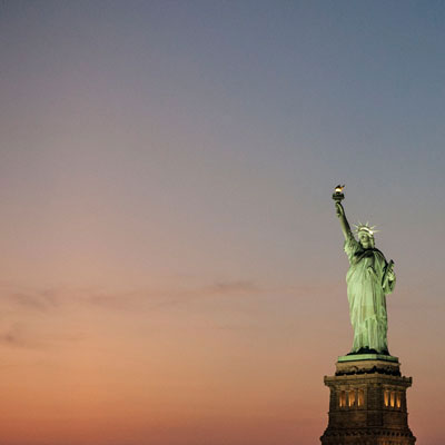 Briefmarke | Der Himmel über New York